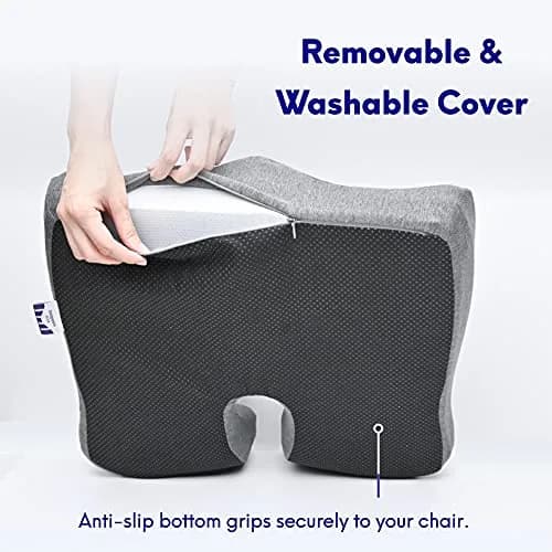 Cushion Lab Pressure Relief Seat Cushion Purple Standard | Ergonomic Comfort for All Chairs thumbnail 6