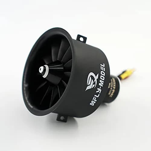 XFLY-MODEL 64mm 12 Blades EDF Ducted Fan with 4S 2840-KV3200 Brushless Outrunner Motor | High Thrust RC Jet Aircraft Part thumbnail 2