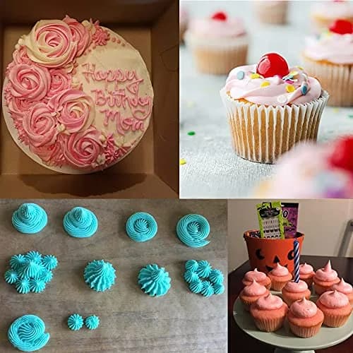 Bmaacye Large Piping Tips Set for Cake Cupcake Decorating | 5 Stainless Steel Nozzles for Creative Frosting (70-120 chars) thumbnail 2