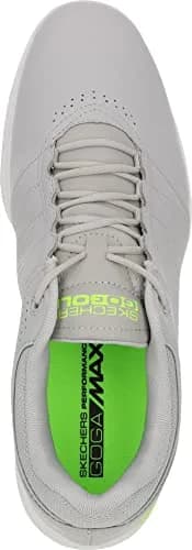 Skechers Men's Pivot Spikeless Golf Shoe Gray/Lime 27cm (13 US) | Water-Resistant Traction thumbnail 6