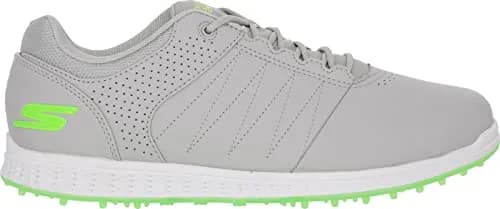 Skechers Men's Pivot Spikeless Golf Shoe Gray/Lime 27cm (13 US) | Water-Resistant Traction thumbnail 2