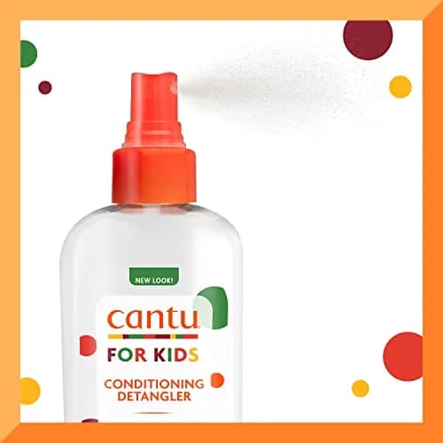 Cantu Care for Kids Conditioning Detangler Spray, 532ml (18 fl oz) | Gentle Formula for Delicate Curls thumbnail 4