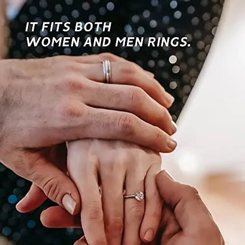 ELETIUO 13 Pack Silver Metal Ring Guards with Spiral Adjusters for Loose Rings, Unisex (Silver+Transparent) thumbnail 8
