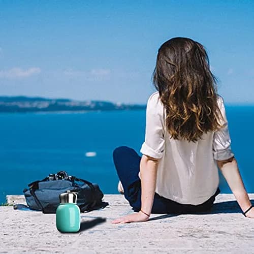 Comeon 9.5oz Stainless Steel Water Bottle Vacuum Insulated Mug, Teal | Keeps Drinks Hot/Cold 6hrs thumbnail 8