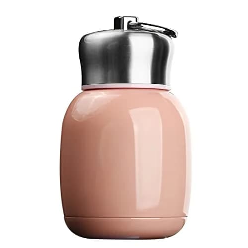 Comeon 7oz Mini Stainless Steel Water Bottle Vacuum Insulated Mug, Pink | Keeps Drinks Hot & Cold 6hrs thumbnail 1