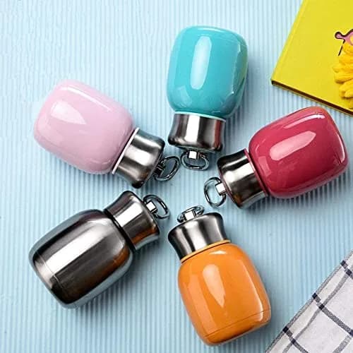 Comeon 7oz Mini Stainless Steel Water Bottle Vacuum Insulated Mug, Pink | Keeps Drinks Hot & Cold 6hrs thumbnail 5