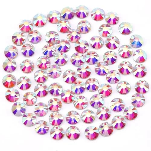 Novani Glass Crystal Rhinestones SS16 (3.8-4.0mm) 1440pcs | Flatback Round Gems for Nail Art, Crafts, Makeup, DIY Decoration thumbnail 1