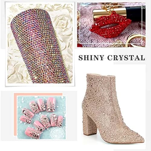 Novani Glass Crystal Rhinestones SS16 (3.8-4.0mm) 1440pcs | Flatback Round Gems for Nail Art, Crafts, Makeup, DIY Decoration thumbnail 8