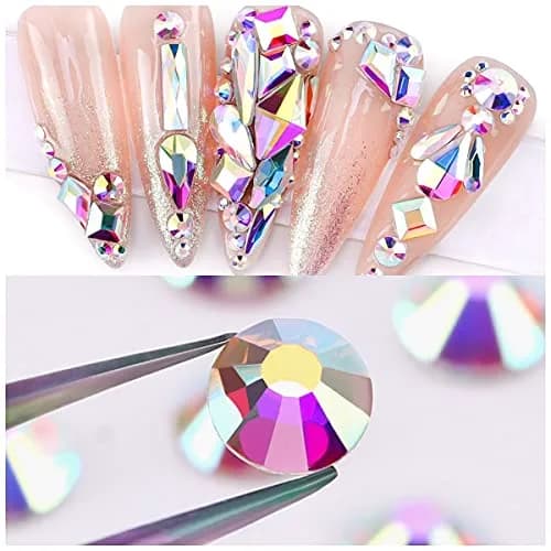 Novani Glass Crystal Rhinestones SS16 (3.8-4.0mm) 1440pcs | Flatback Round Gems for Nail Art, Crafts, Makeup, DIY Decoration thumbnail 9