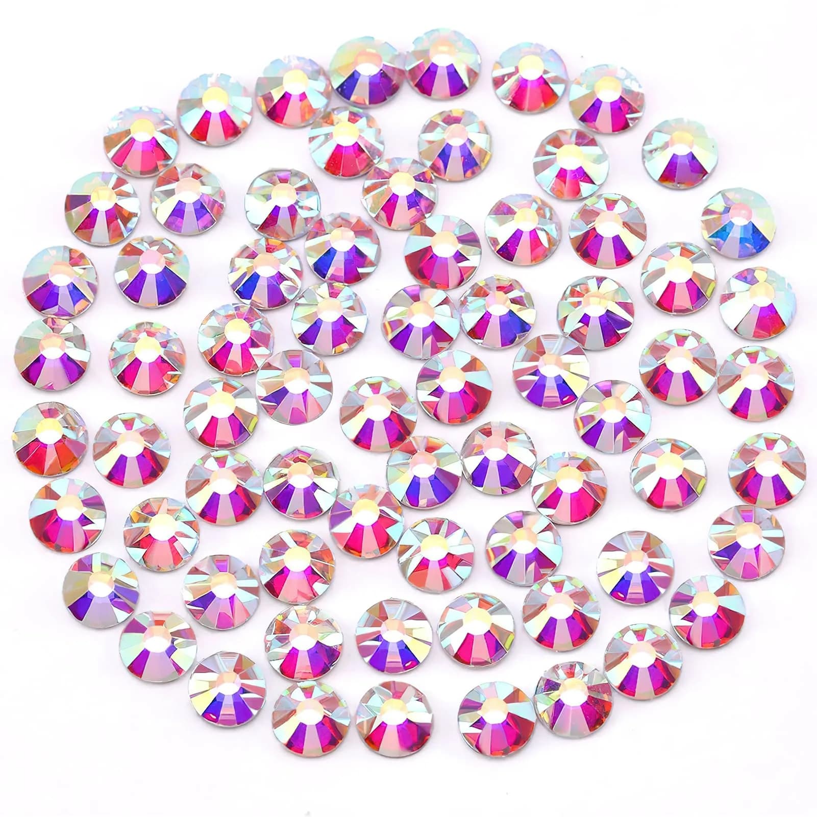 Novani Rhinestones SS12 (3.0-3.2mm) Glass Flatback Crystal AB 1440pcs | Sparkles Like Diamond - main product image