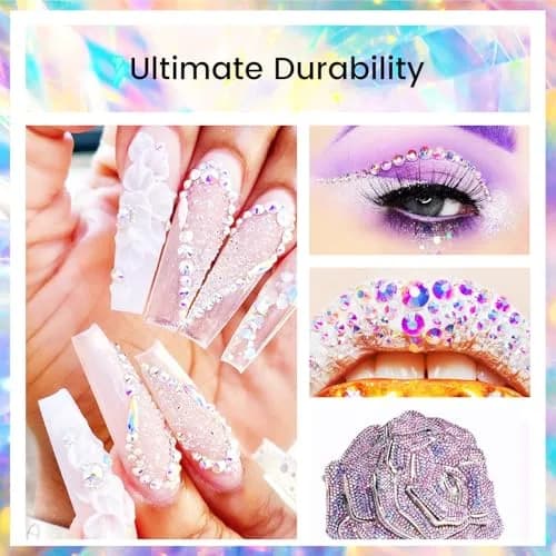 Novani Rhinestones SS12 (3.0-3.2mm) Glass Flatback Crystal AB 1440pcs | Sparkles Like Diamond thumbnail 6