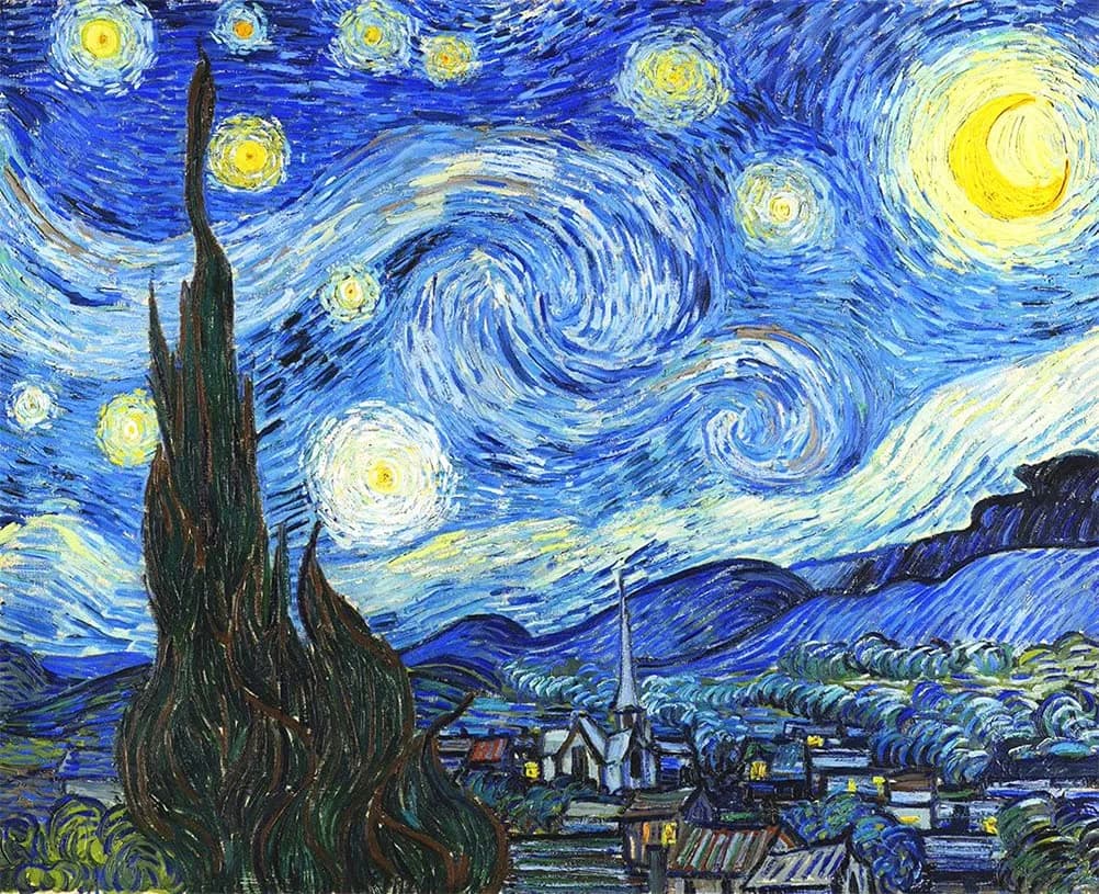 Meecaa Paint by Numbers Starry Sky Kit for Adults 16x20 inch | Beginner DIY Oil Painting - main product image