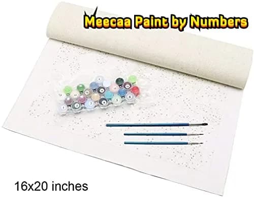 Meecaa Paint by Numbers Starry Sky Kit for Adults 16x20 inch | Beginner DIY Oil Painting thumbnail 4