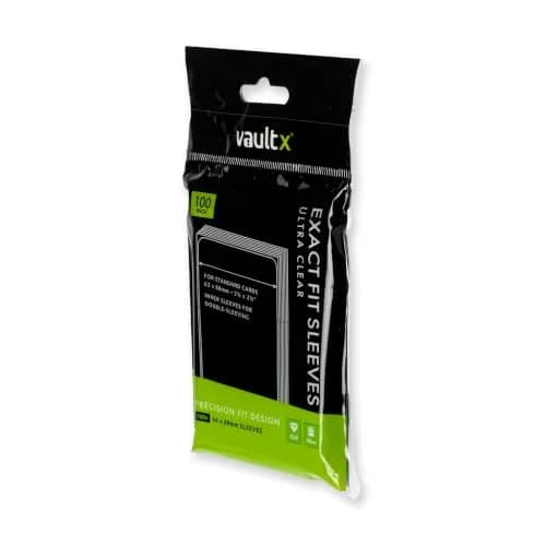 Vault X Exact Fit Inner Sleeves 100 Pack | Crystal Clear, Acid-Free, 64x89mm thumbnail 3