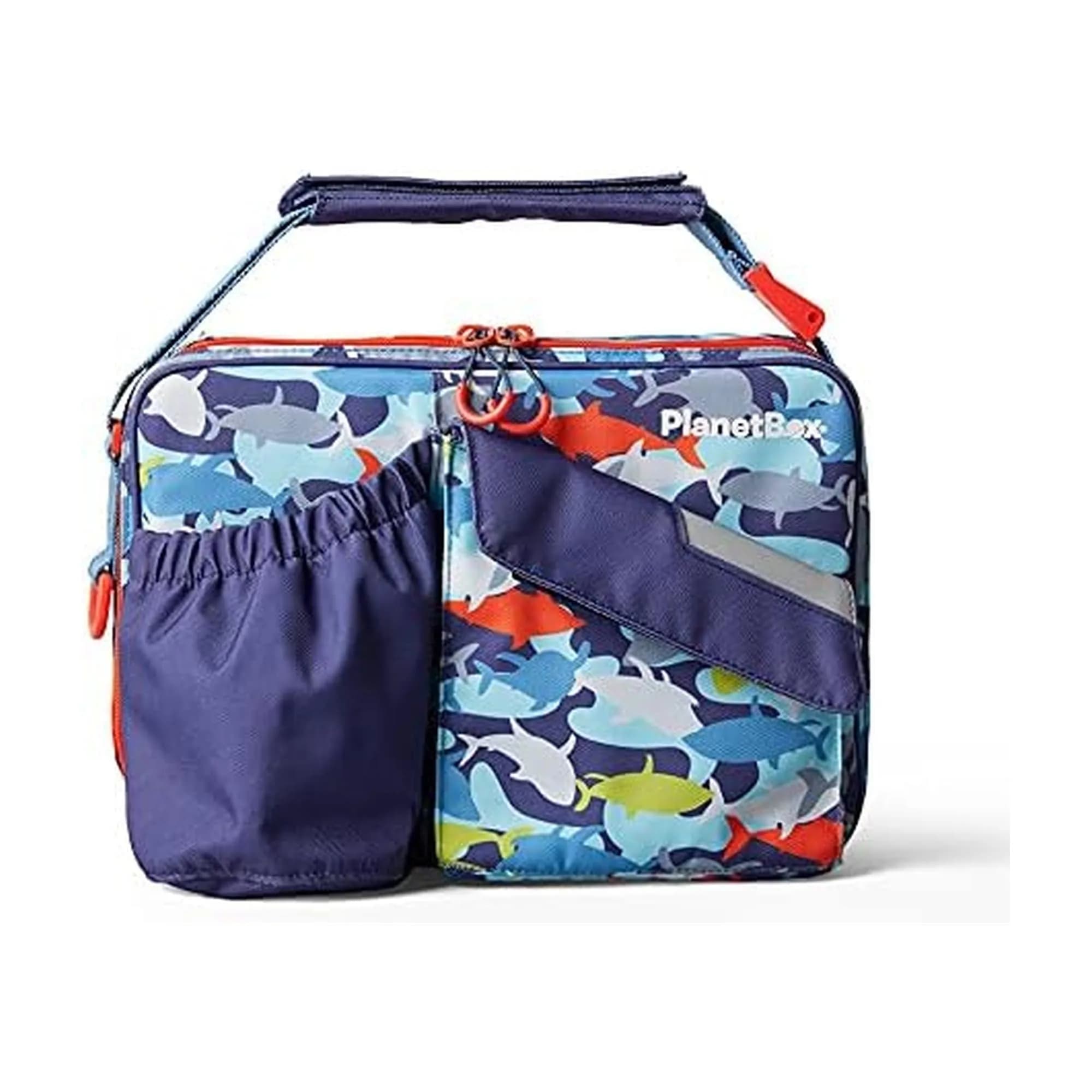 PlanetBox Insulated Lunch Bag, Black Currant Edition | Durable & BPA-Free, Easy to Clean — Camo Shark