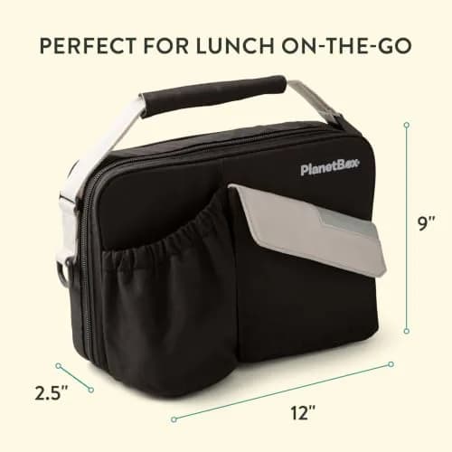 PlanetBox Insulated Lunch Bag, Black Currant Edition | Durable & BPA-Free, Easy to Clean thumbnail 3