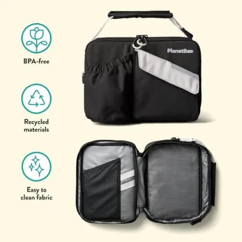 PlanetBox Insulated Lunch Bag, Black Currant Edition | Durable & BPA-Free, Easy to Clean thumbnail 4