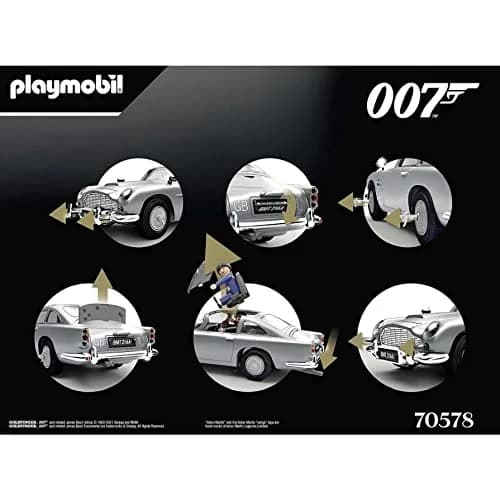 Playmobil James Bond Aston Martin DB5 – Goldfinger Edition | Iconic 007 Car with Secret Functions thumbnail 5