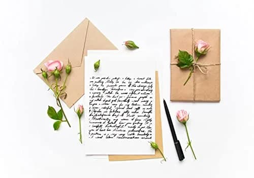 Hying Clear Rubber Stamp for Card Making & Scrapbooking | English Sentiment Background Transparent Silicone Seal Stamp thumbnail 3