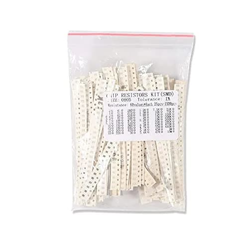 AEDIKO 1500pcs 0805 SMD Resistor Kit 1% 1/8W 60 Values 0 ohm-10M ohm | Surface Mount Chip Resistors thumbnail 5