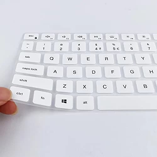 MUBUY-GOL Keyboard Cover for 15.6" Dell Laptops 39.6 cm (15.6") | White Silicone thumbnail 5