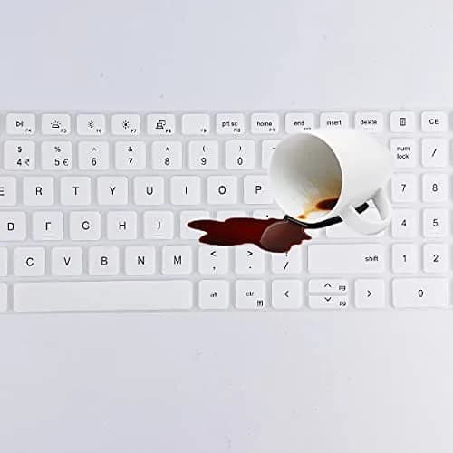 MUBUY-GOL Keyboard Cover for 15.6" Dell Laptops 39.6 cm (15.6") | White Silicone thumbnail 7
