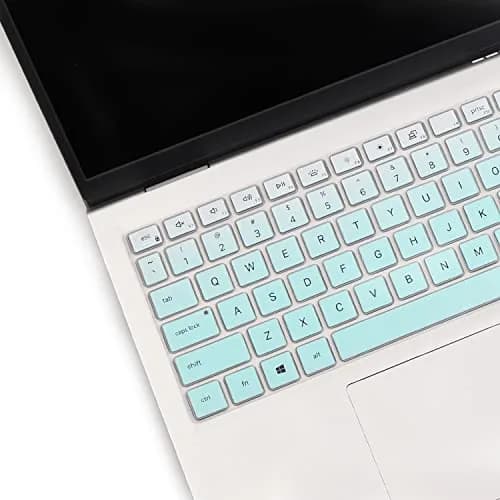 MUBUY-GOL MintGreen Keyboard Cover for Dell Inspiron 15 3510 3511 3515 3525 3530 3535 5510 5515 5518 7510 15.6" Vostro 3510 3520 3530 5510 5515 15.6" Latitude 3520 Inspiron 16 7610 16" | US Keyboard Layout thumbnail 3
