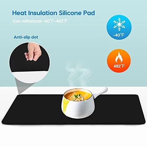 AECHY Extra Large Silicone Mat 90cm x 60cm (36"x24") | Thick Heat Resistant Countertop Protector thumbnail 4