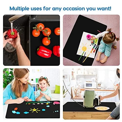 AECHY Extra Large Silicone Mat 90cm x 60cm (36"x24") | Thick Heat Resistant Countertop Protector thumbnail 5