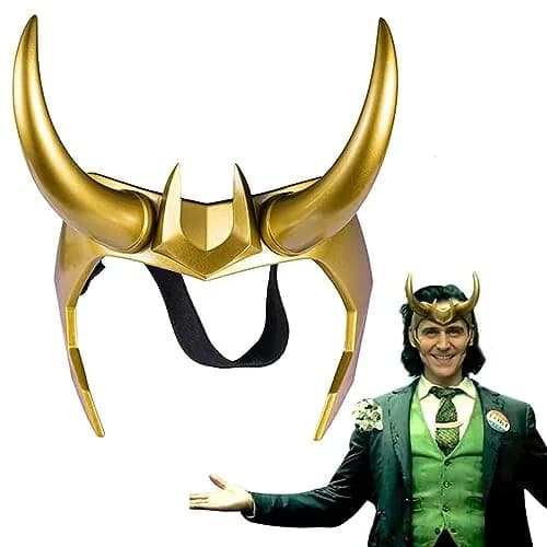 CAFELE Superhero Helmet Horns Cosplay | Thor Ragnarok Crown Mask for Halloween & Costume Parties thumbnail 1