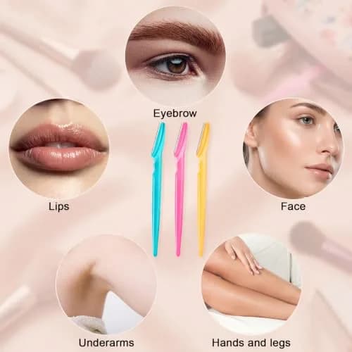 HFATMOS Eyebrow Razor, Face Razors for Women Men 12 Pack | Precise & Portable Facial Hair Removal Tool thumbnail 3