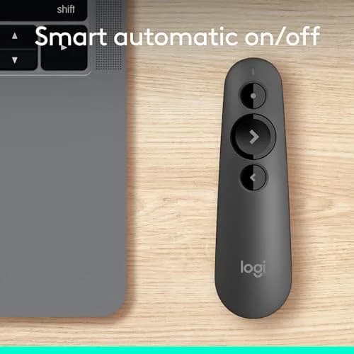 Logitech Wireless Presenter R500s with Laser Pointer & USB Receiver (12.4cm x 3.6cm x 2.5cm) thumbnail 9