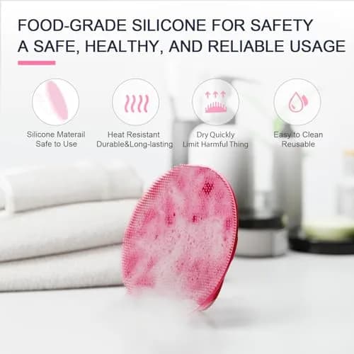 BEAUTAIL Silicone Body Scrubber Gentle Exfoliating Brush for Sensitive Skin | Hygienic & Durable thumbnail 3