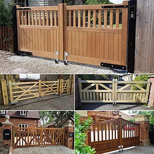 Homhoo 5” Spring Loaded Gate Wheel for Outdoor Wooden Gate Fence | Heavy Duty Support with 400 LBS Capacity thumbnail 7