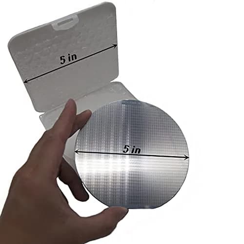 Moderock Integrated Circuit Real Chip 5 in Silicon Wafer | Uncut IC, Diffraction Pattern, Fragile Silicon thumbnail 8