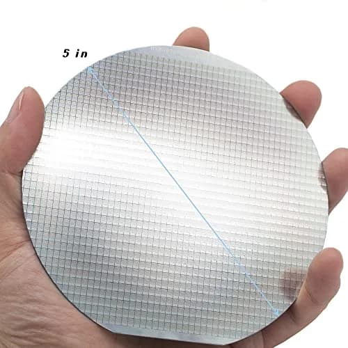 Moderock Integrated Circuit Real Chip 5 in Silicon Wafer | Uncut IC, Diffraction Pattern, Fragile Silicon thumbnail 3