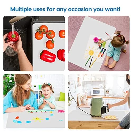 AECHY Extra Large Silicone Mat 90cm x 60cm (36"x24") | Thick Heat Resistant Countertop Protector for Baking & Crafts thumbnail 5