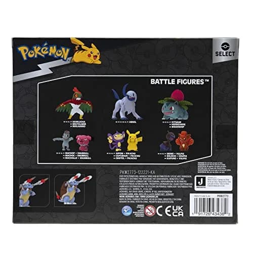 Jazwares Pokémon Select Evolution 3 Pack | 2-Inch Squirtle, 3-Inch Wartortle & 4.5-Inch Blastoise Figures for Kids thumbnail 9