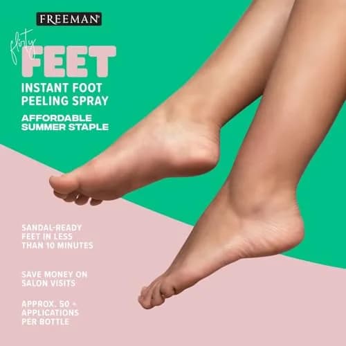 Freeman Flirty Feet Coconut & Aloe Foot Peeling Spray 118ml (4 fl.oz.) | Exfoliates Dead Skin for Soft, Smooth Feet thumbnail 5