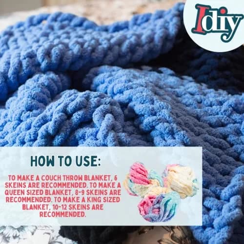 SCS Direct Chunky Chenille Yarn 3 Pack White 72 Yards Total (216 Yards / 0.93 kg) | Jumbo Yarn for Crochet & Arm Knitting thumbnail 3
