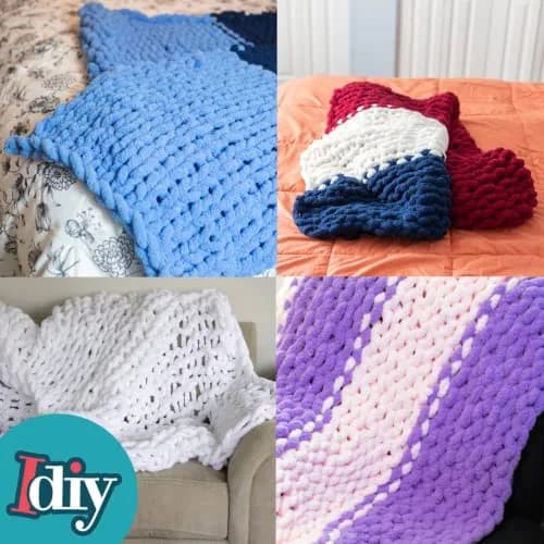 SCS Direct Chunky Yarn 3 Pack Indigo Blue 72 Yards (65.8 m) | Jumbo Chenille Yarn for Knitting & Crocheting thumbnail 6