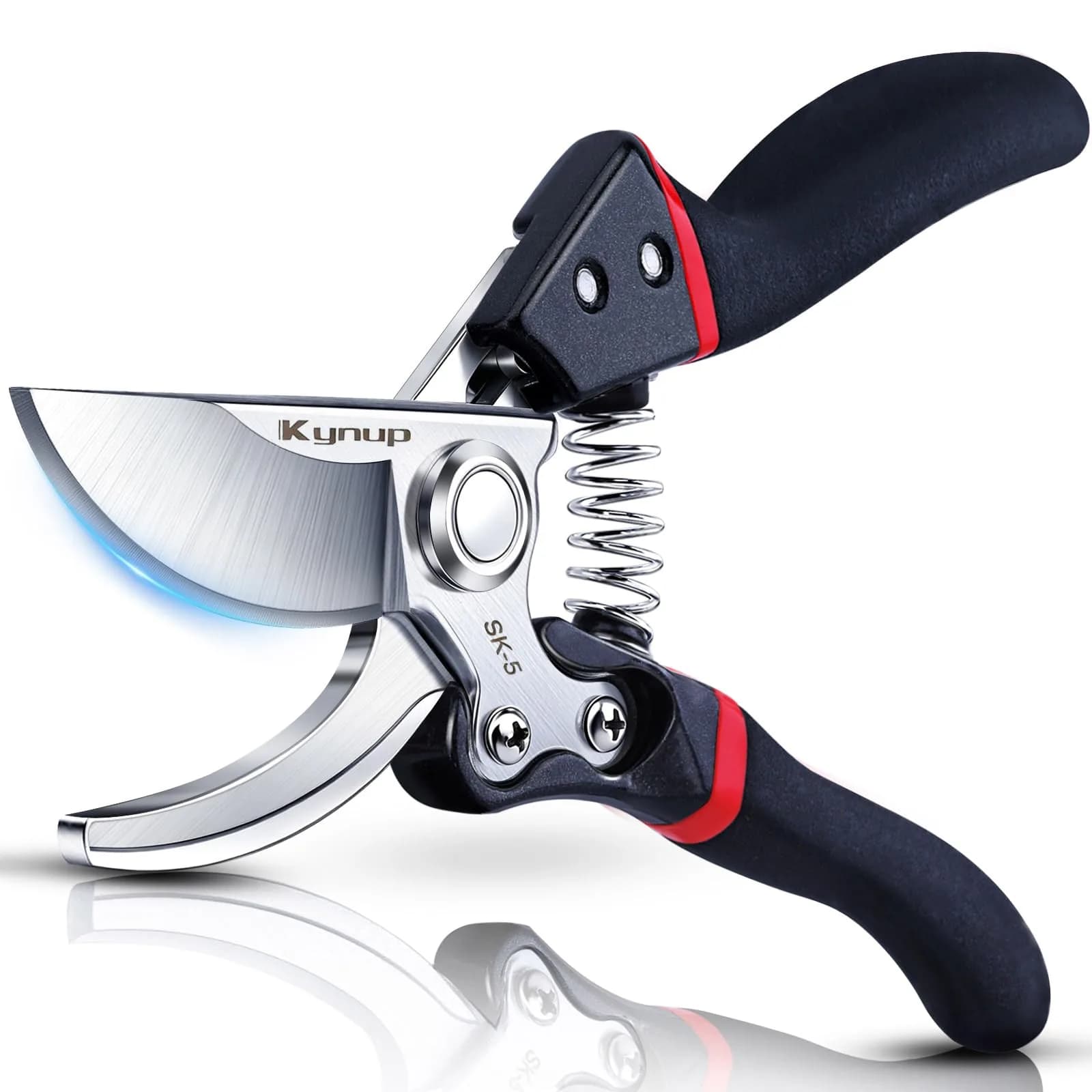 Kynup Heavy Duty Pruning Shears for Gardening, Bonsai Cutters 21.8 cm (8.6 Inches) | SK-5 Steel Blades