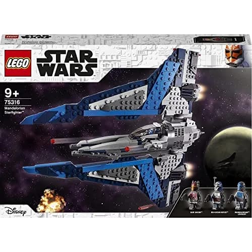 LEGO Star Wars 75316 Mandalorian Starfighter from 9 Years | Fold-out wings, BB-8 Droid, 3 minifigures thumbnail 2