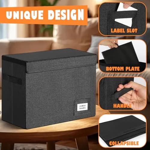 Leffis Comic Book Storage Box 15.5" x 7.5" x 11.3" | Holds 150 Comics, Waterproof, Foldable, Impact Resistant thumbnail 6