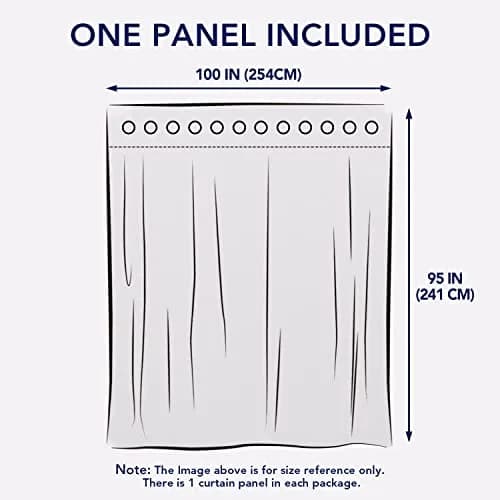 PureFit Waterproof Outdoor Curtains for Patio 241cm x 254cm | Weatherproof UV Resistant Light Gray Grommet Panels thumbnail 6