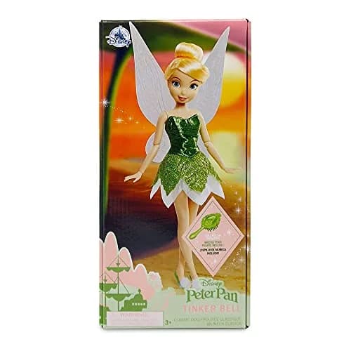 Disney Store Tinker Bell Classic Doll 11 Inches | Fully Posable Toy with Brush and Wings thumbnail 9
