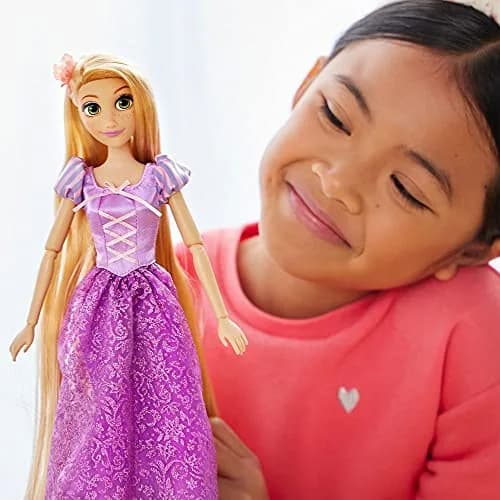 Disney Store Rapunzel Classic Doll 11 Inches | Posable Toy with Brush Accessory thumbnail 4