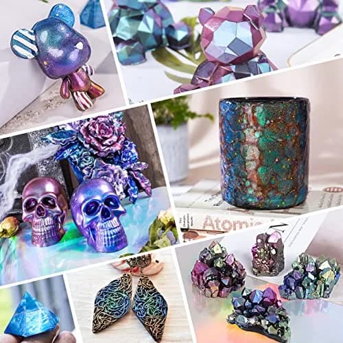 LET'S RESIN Chameleon Mica Powder 50g (1.7oz) | 10 Color Shift Pigment Set for Resin Crafts thumbnail 7