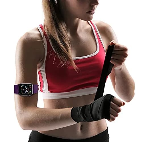 IFCASE Elastic Arm/Ankle Band for Apple Watch 49mm 46mm 45mm 44mm | Breathable Nylon, Adjustable Fit thumbnail 6