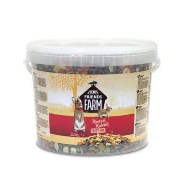 Tiny Friends Farm Russel Rabbit 9 lbs Bucket | Nutritionally Balanced Tasty Mix for Adult Rabbits thumbnail 2